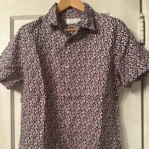 Onia 100% Linen Short Sleeve Shirt Size Medium